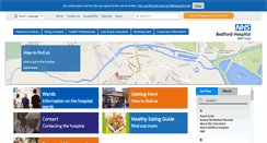 Desktop Screenshot of bedfordhospital.nhs.uk