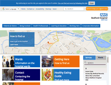 Tablet Screenshot of bedfordhospital.nhs.uk